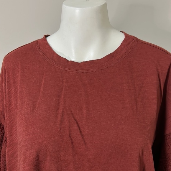Anthropologie Velvet by Graham and Spencer Margot Knit Top Puff Sleeve Shirt 1X - Picture 4 of 13